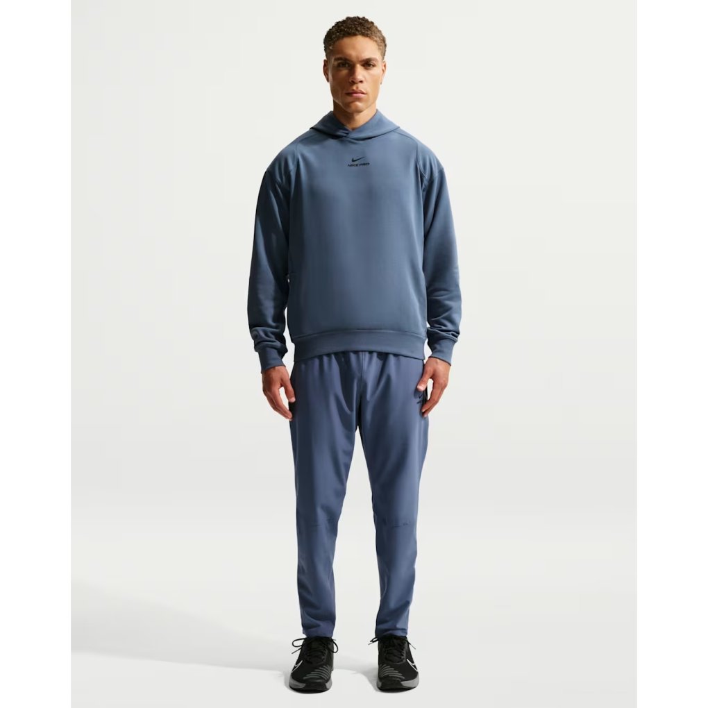 Nike Pro Mid-Layer Training-Hoodie Men - diffused blue/black IB4272-491