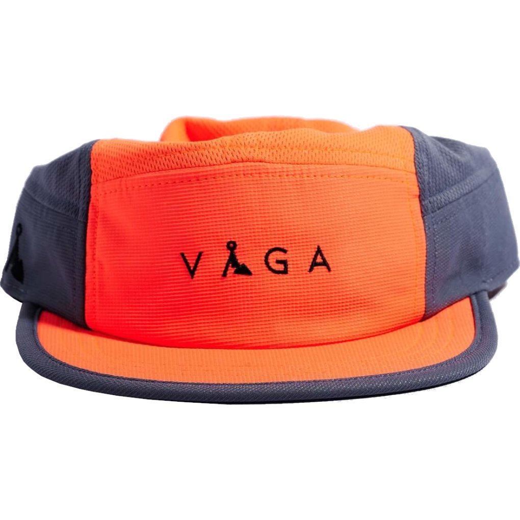VÅGA Club Running Cap - Neon Coral / Slate Blue