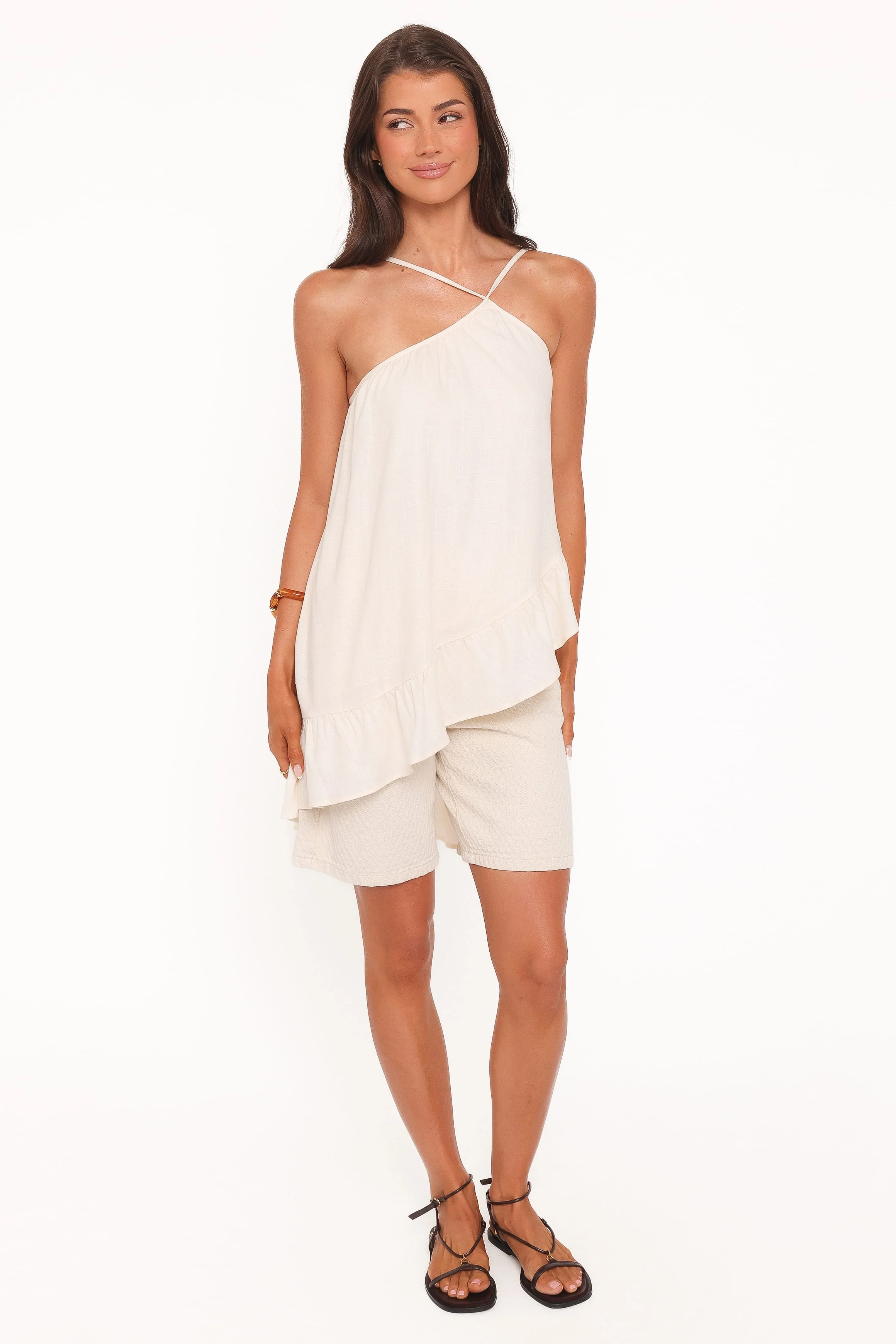 Cascade Asymmetric Top - Cream