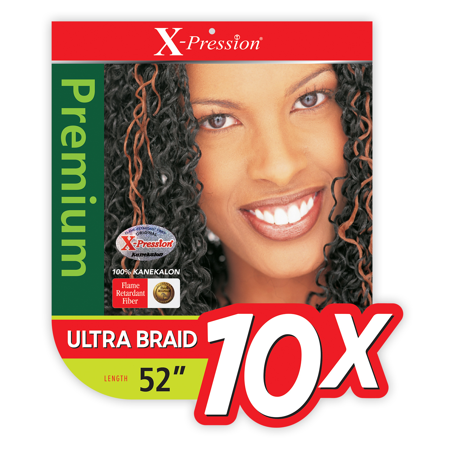 Outre Braids X-Pression Kanekalon 10X Pre Stretched Ultra Braid 52