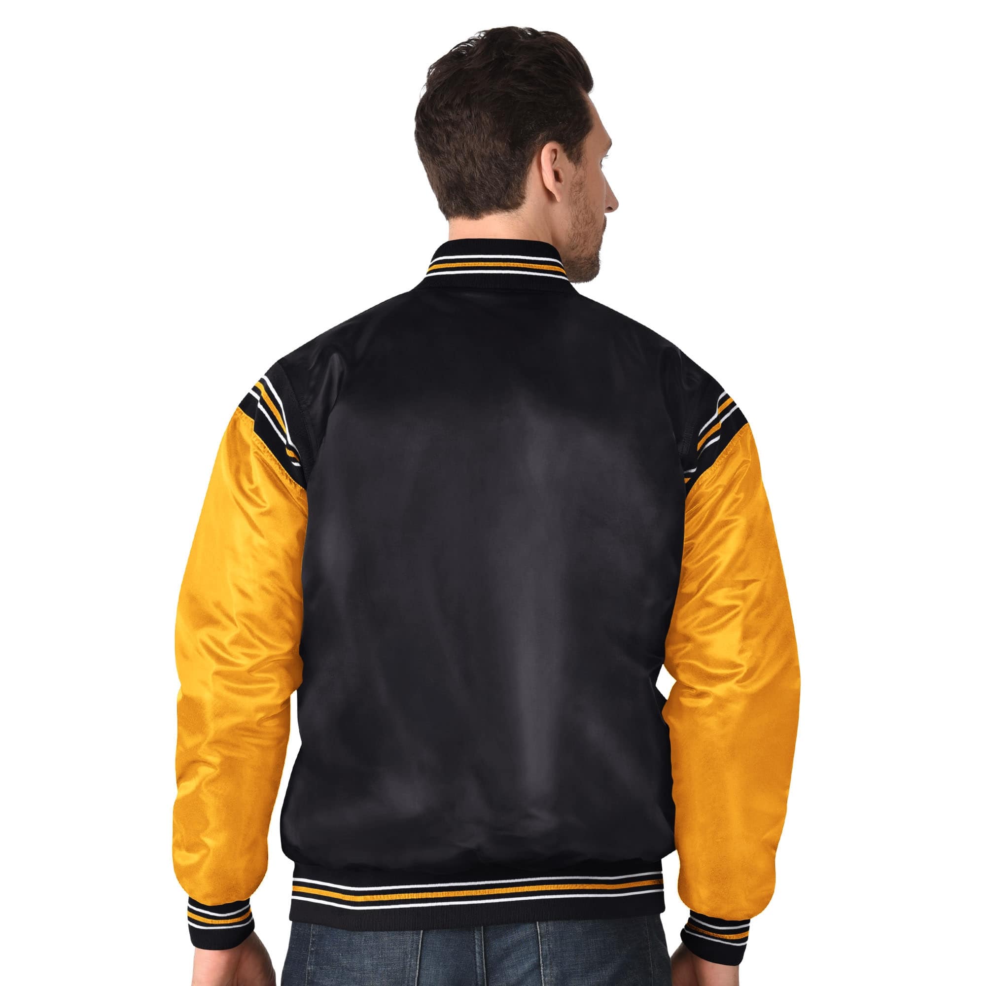 Boston Bruins Enforcer NHL Varsity Satin Jacket