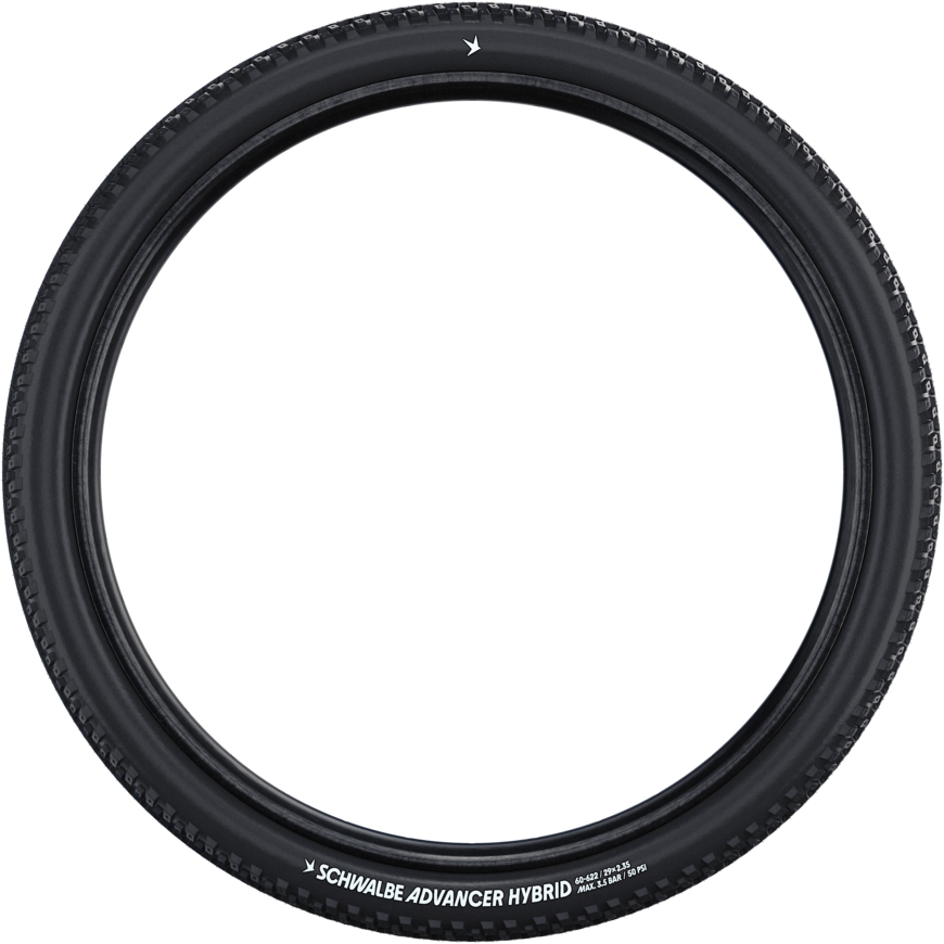 Schwalbe Advancer Hybrid Wire Bead Tire - Active | Green Compound | Puncture Guard - 27.5x2.10