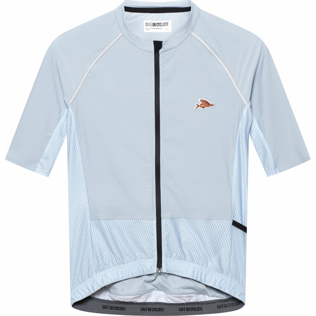Café du Cycliste Magda Short Sleeve Jersey Men - horizon grey