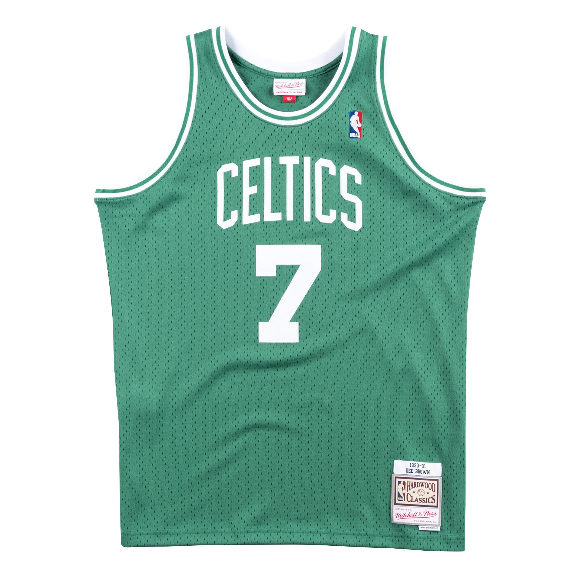 Dee Brown #7 Boston Celtics 1990-91 Mitchell & Ness Swingman NBA Jersey Green