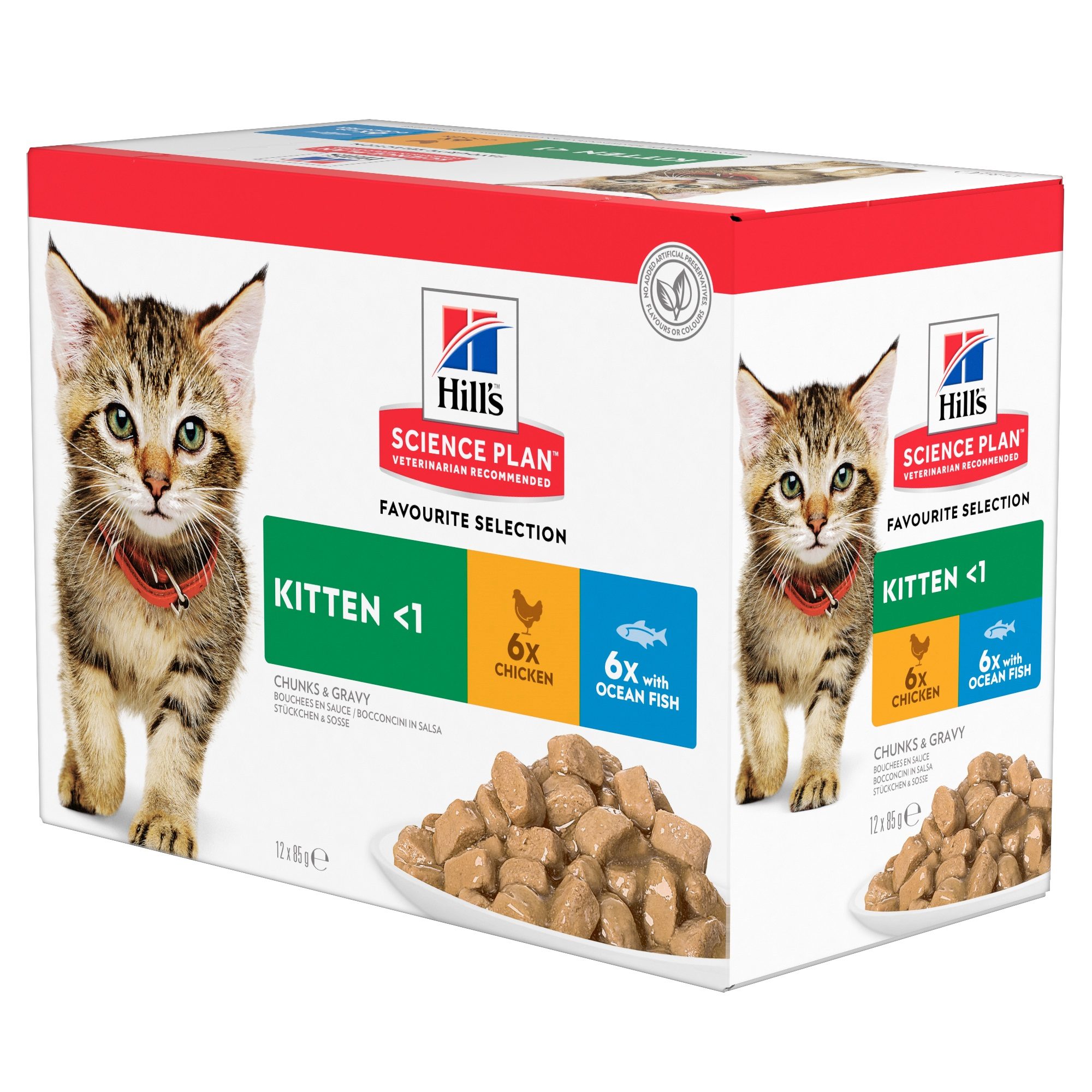 Hill's Science Plan - Kitten - Favourite Selection - 12 x 85g Pouches