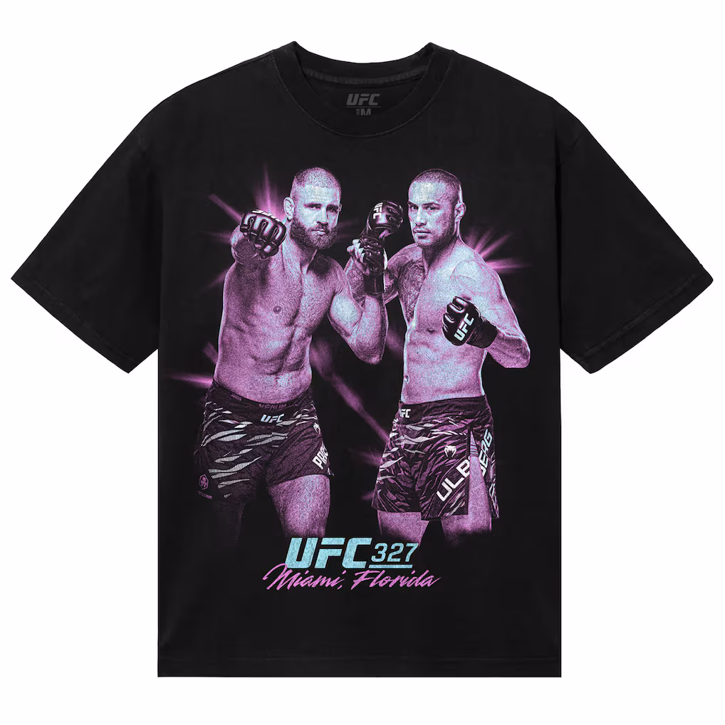 Men's Black Jiri Prochazka vs. Carlos Ulberg UFC 327 Matchup T-Shirt