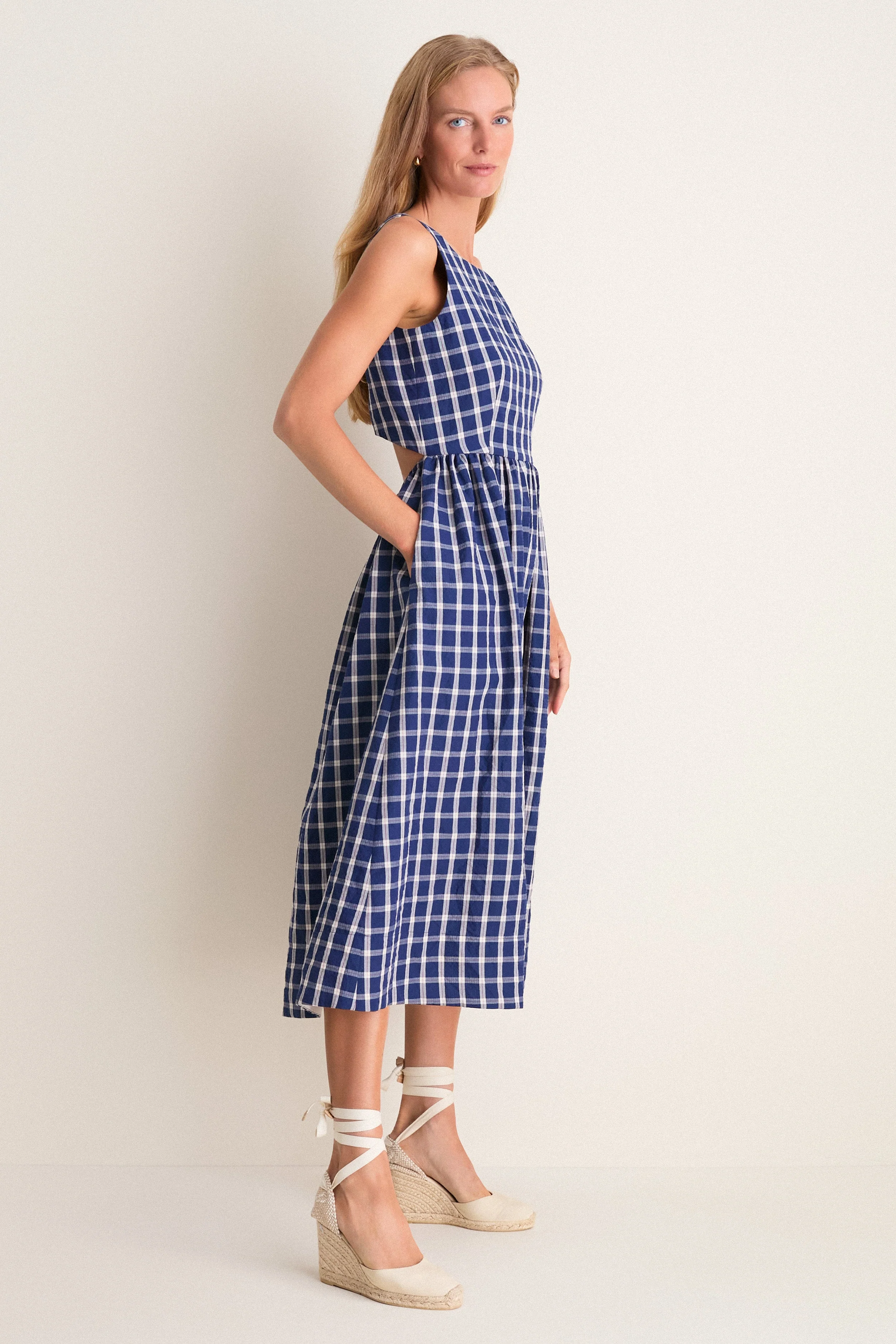 Picnic Plaid Poppy Dress