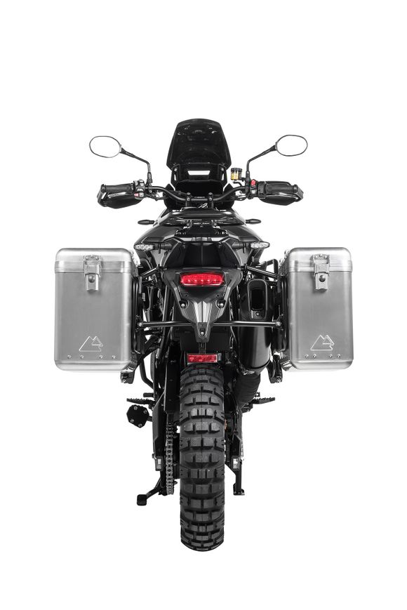Touratech ZEGA Mundo 31/38 suitcase - Black support included - AluminumRef: Trt01175A / 01-421-6180-0