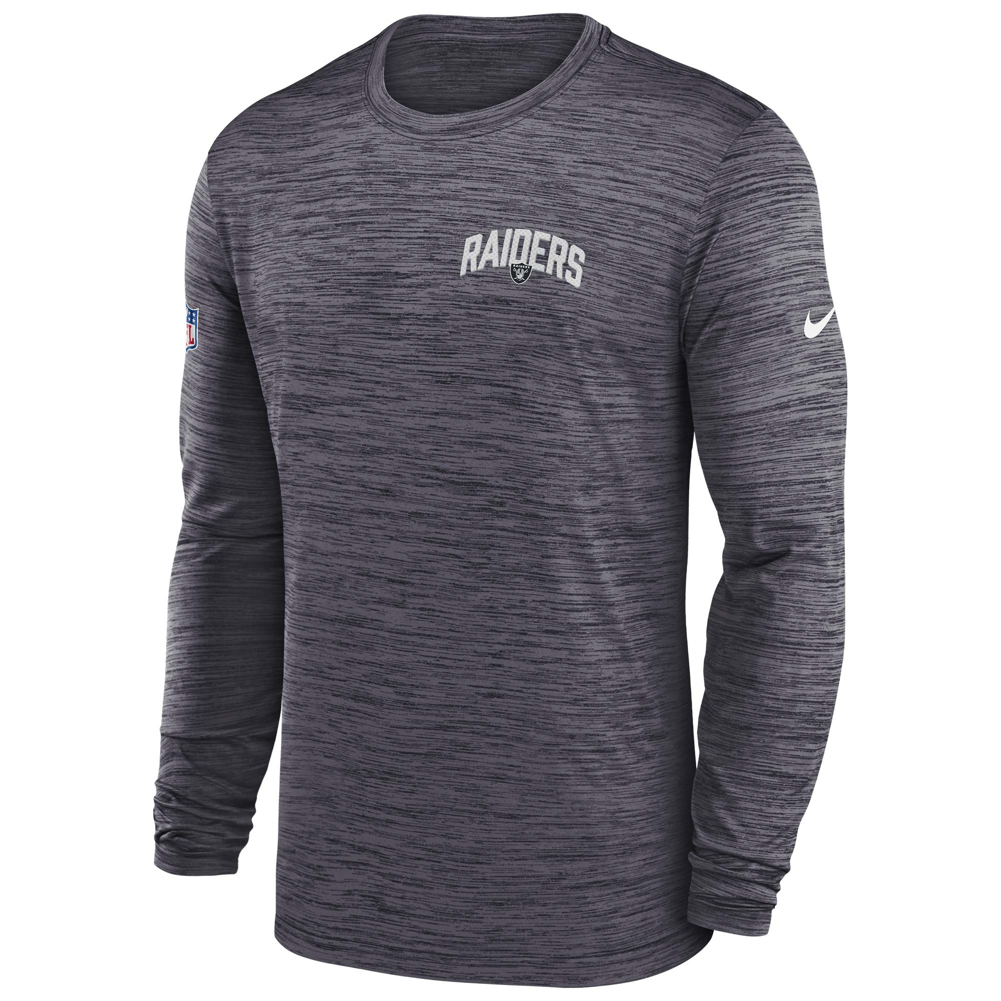 Las Vegas Raiders 2022 NFL Sideline Nike Velocity Performance Longsleeve Shirt