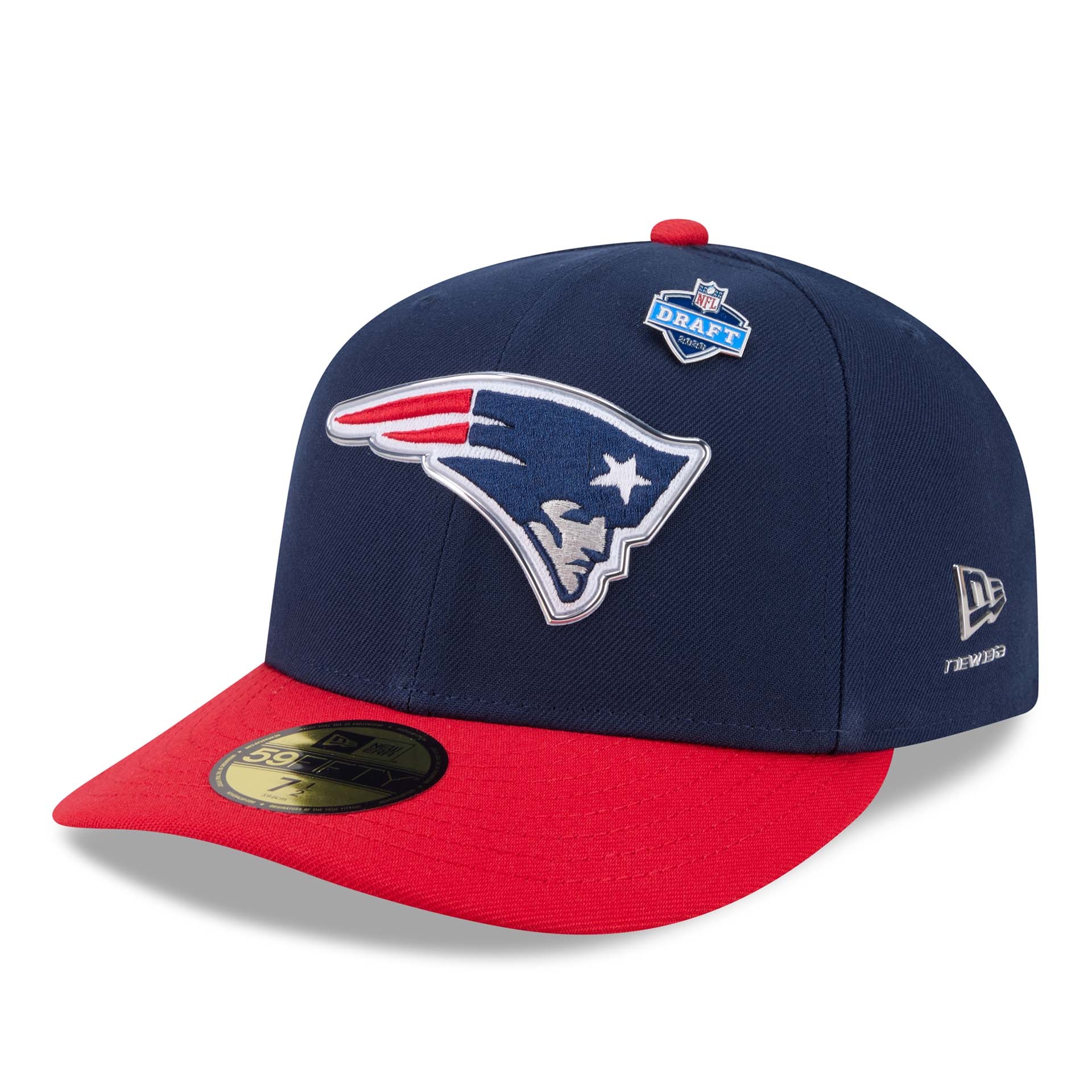New England Patriots 2026 NFL Draft Pre-Curved 59FIFTY Fitted Cap
