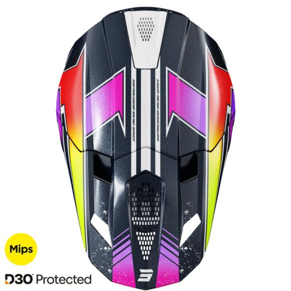 Cross Shot Lite - Racing 2025 - blue / yellow helmetRef: SO2979