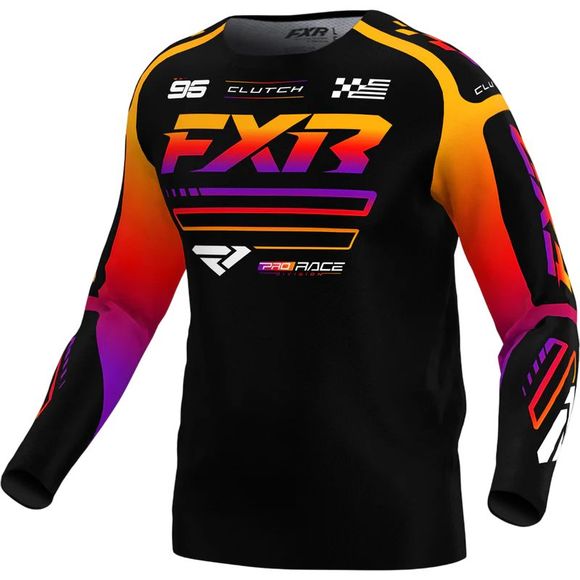 Maillot cross FXR CLUTCH ENFANT 2026 - Noir / MulticoloreRef : FXR0882