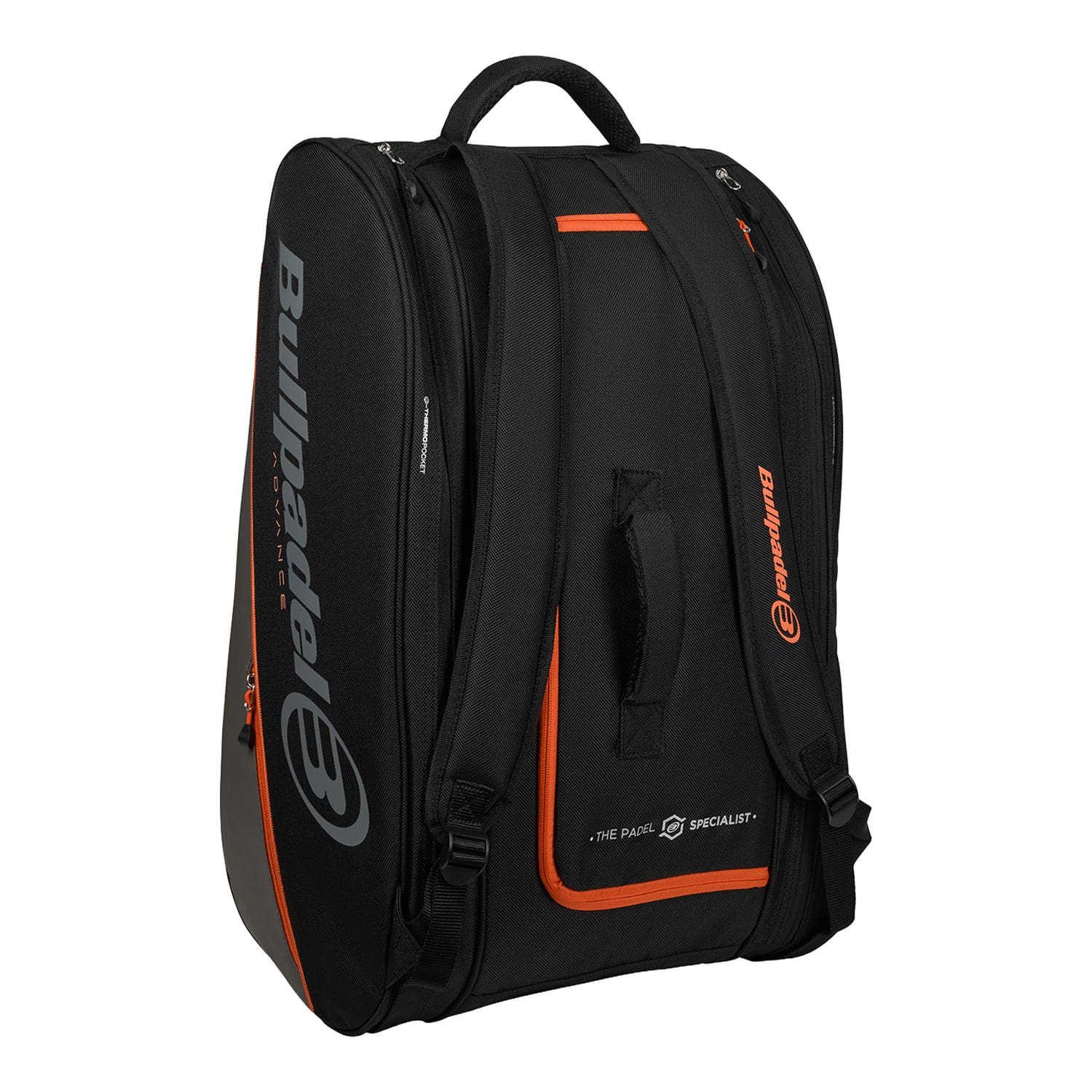 PADEL BAG BULLPADEL ADVANCE BLACK/ORANGE UNISEX BPP26014