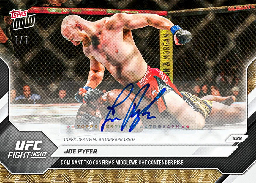 Joe Pyfer - 2026 UFC Topps NOW® - Card 10 - PR: 704