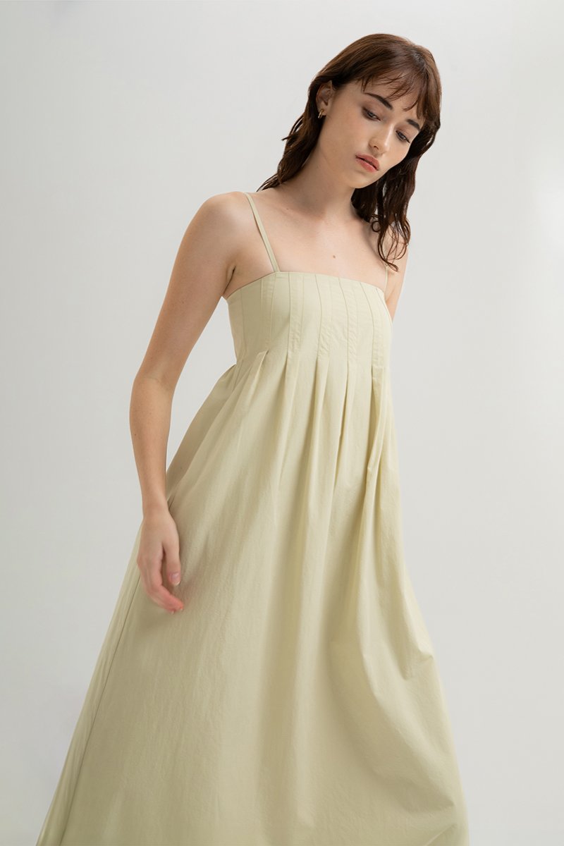 Gisele Pleated Midi Dress