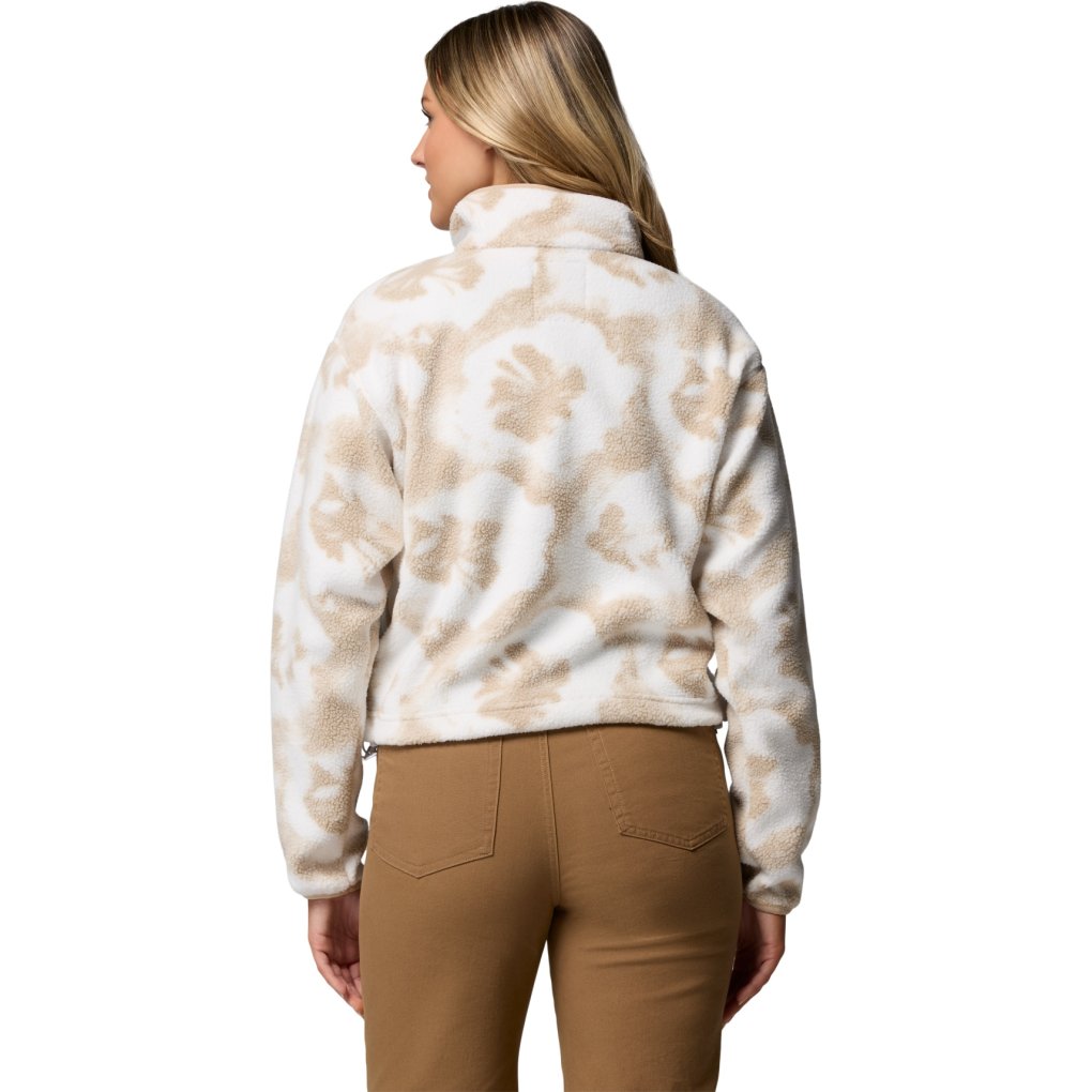 Columbia Helvetia II Printed Half Snap Fleece Pullover Women - Sea Salt/Sprayflower