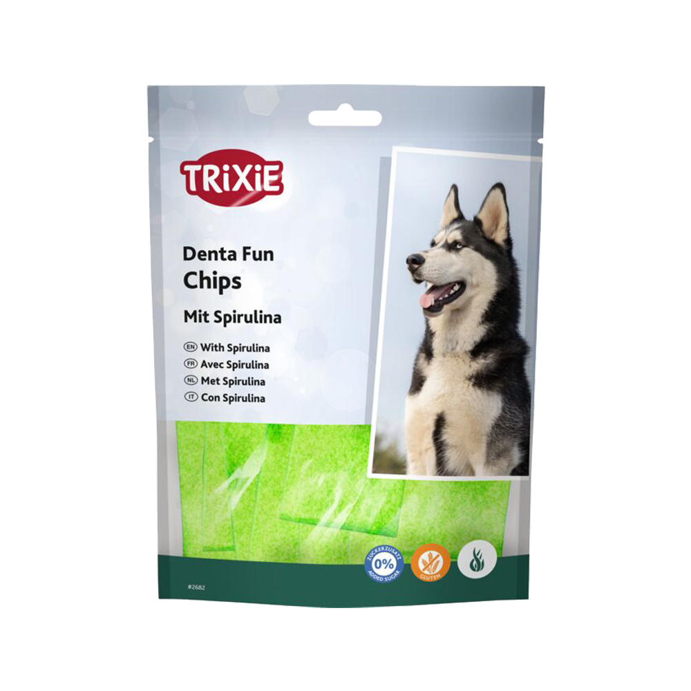 Denta Fun Spirulina Chewing Chips - 100 g