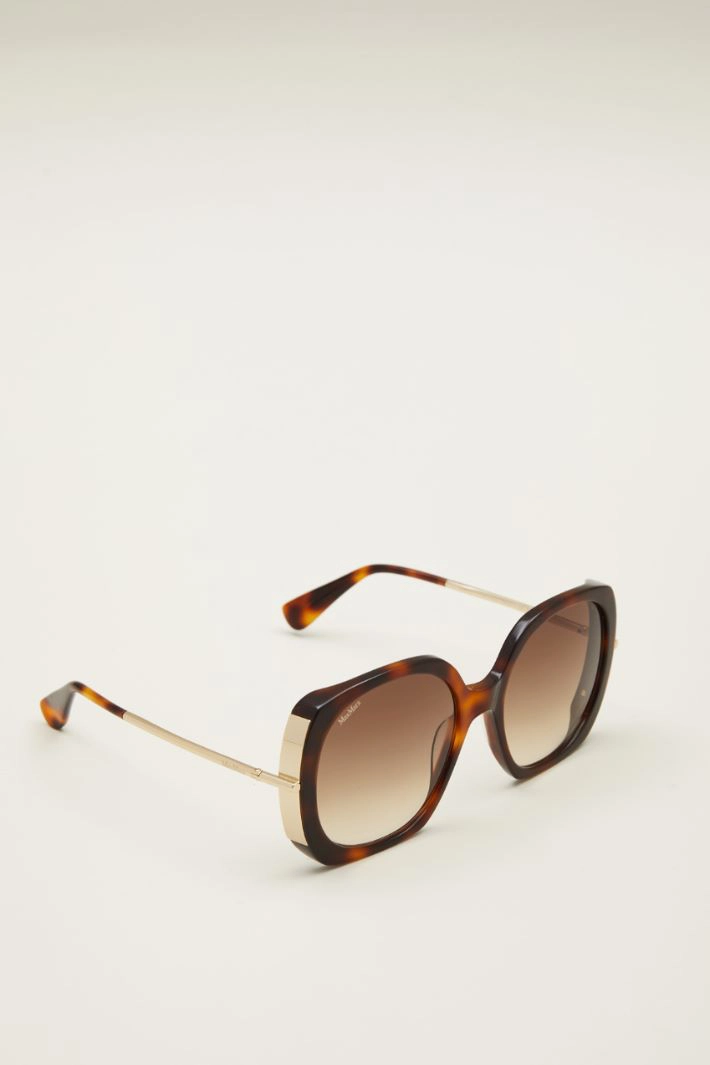 Oversized sunglasses - BROWN
