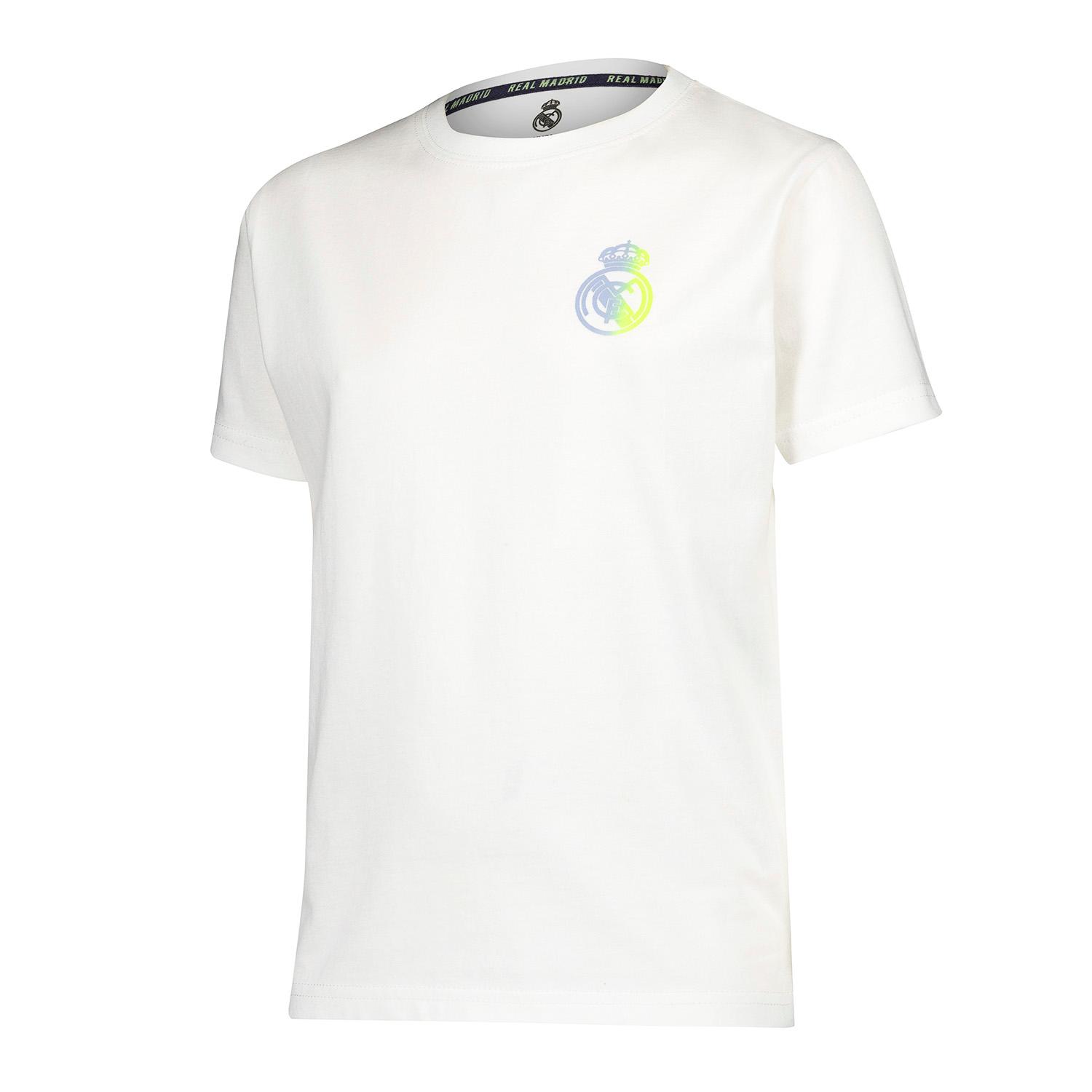 Kids T-Shirt Fan Kids Real Madrid Back Print White Real Madrid