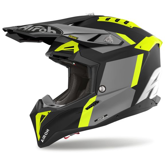 Airoh AVIATOR 3 cross Helmet - GLORY 2025 - Yellow / BlackRef: Ar1226-C43348