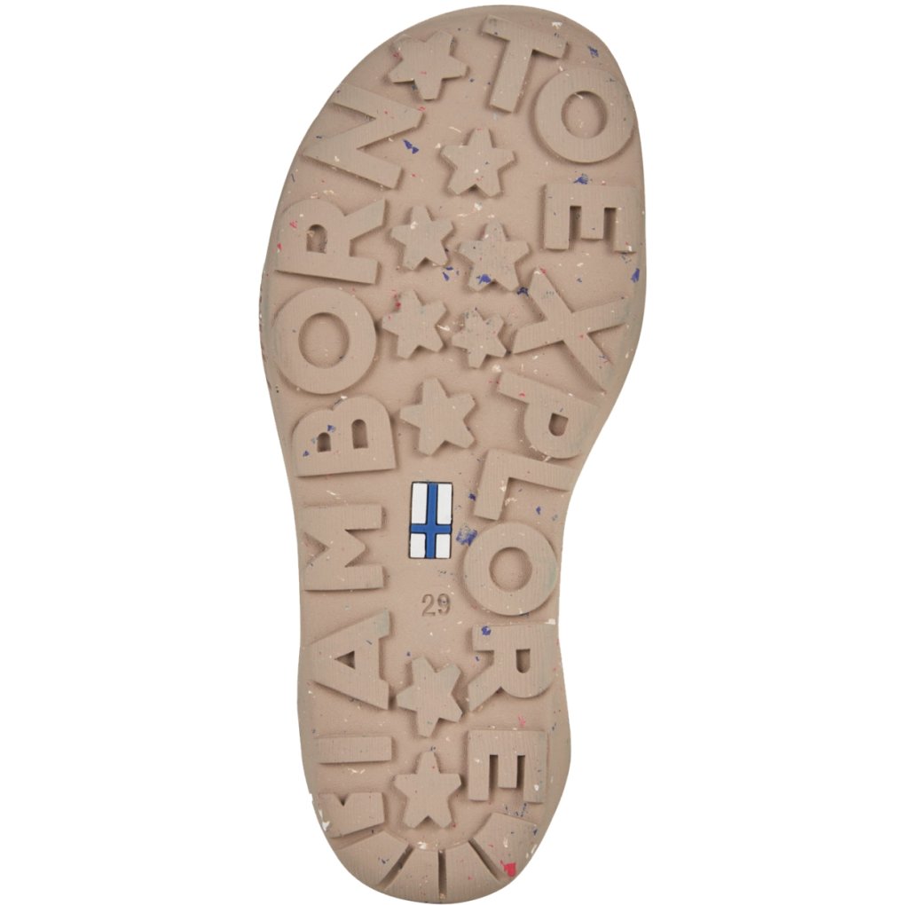 Finkid SANKARI Barefoot Sandals Kids - almond/vetiver