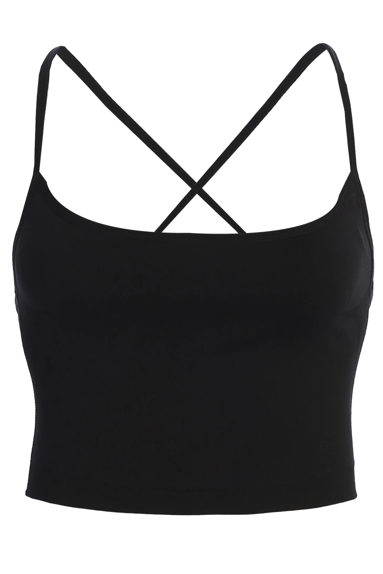 Black Active Crop Top
