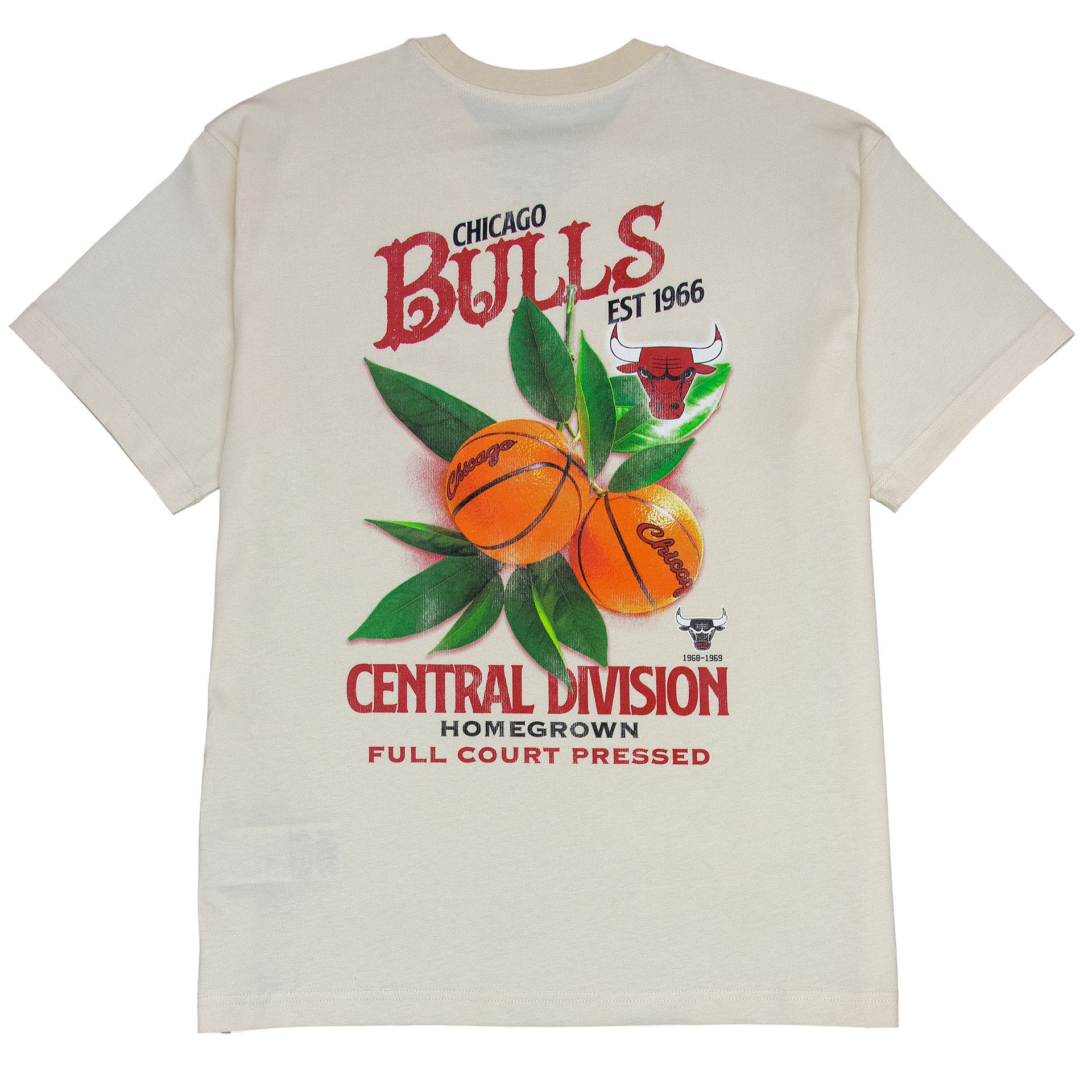 Chicago Bulls Full Court Pressed NBA T-Shirt Cream