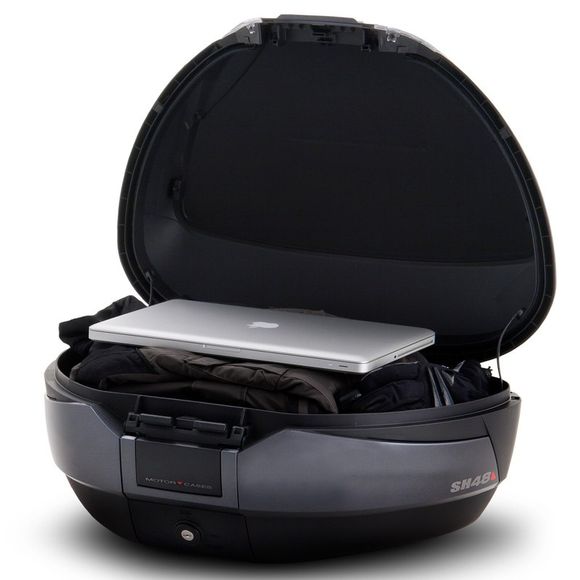 Top case Shad SH 48 noir et gris foncé Universel - NoirRef : SHD0B48200N / D0B48300