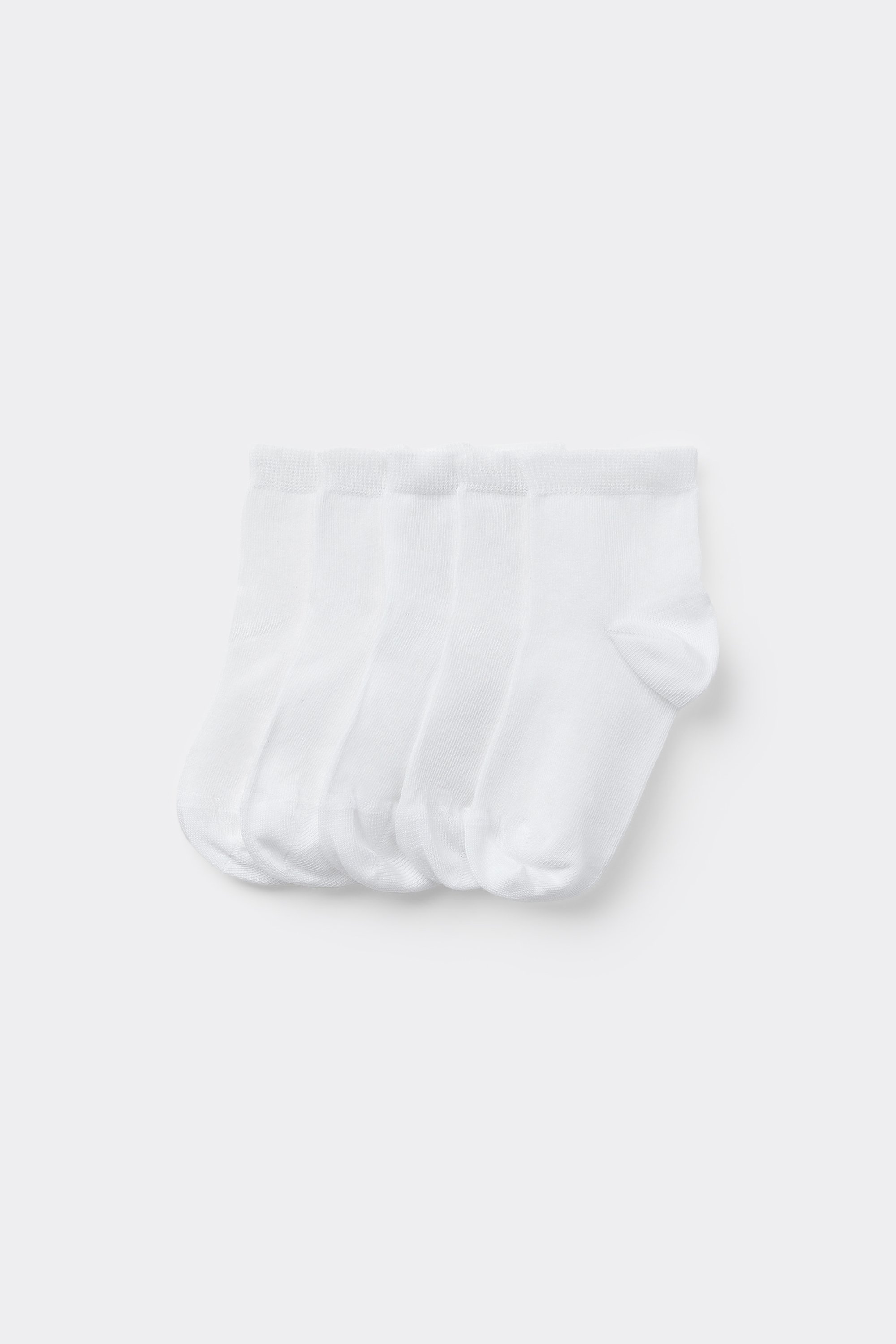 5 Pairs of Kids' Unisex Short Light Cotton Socks