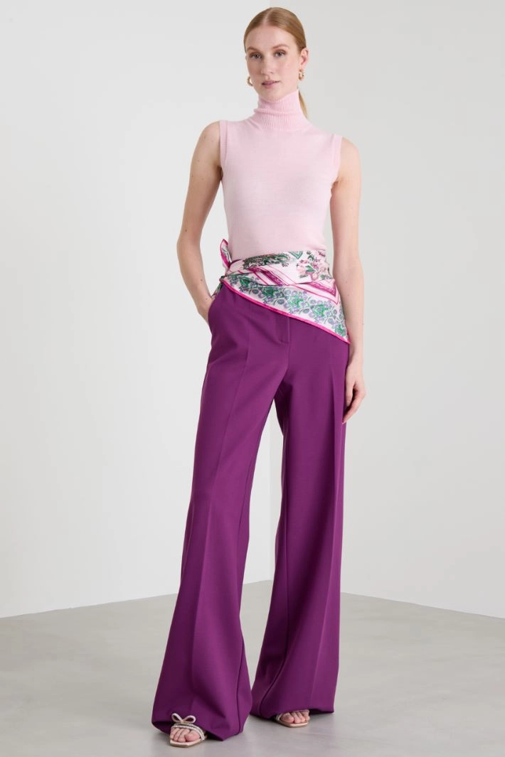 Silk scarf - FUCHSIA VIOLET