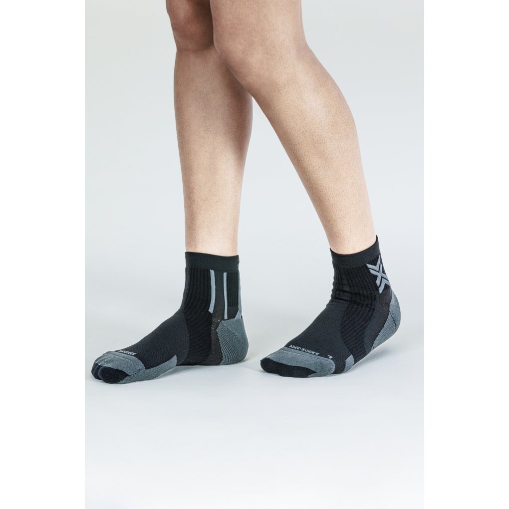 X-Socks Run Perform Ankle Socks - black/charcoal