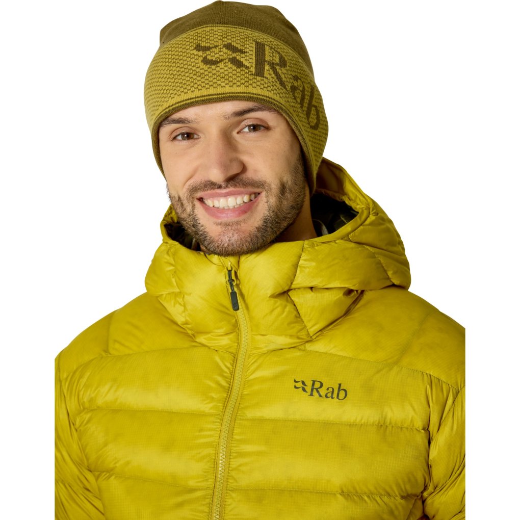 Rab Logo Band Beanie - oak/dark pollen
