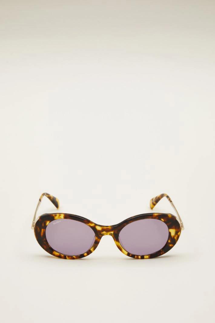 Oval sunglasses - BROWN BLACK