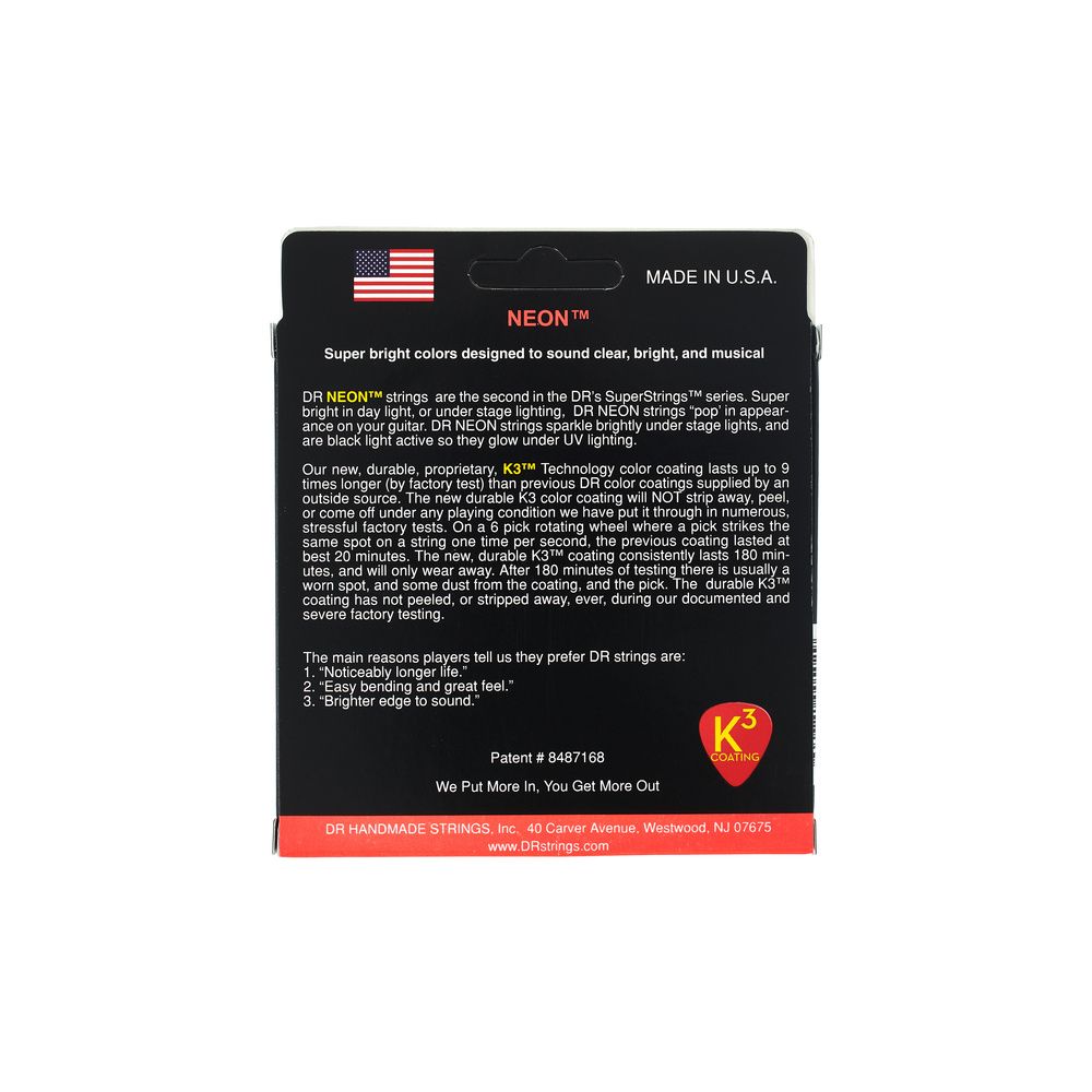 DR Strings Neon Red NRE