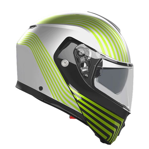 Casque modulable AGV STREETMODULAR - ISEO - Blanc / JauneRef : AG1011-CMWBYF