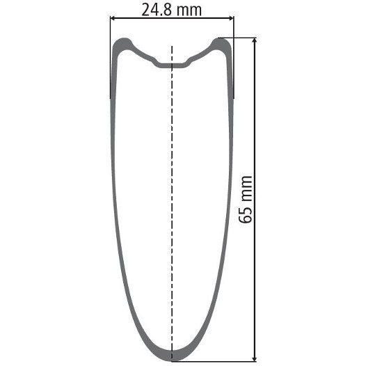 DT Swiss TRC 1400 DICUT 65 T - Carbon - Track Rear Wheel - Tubular - 120mm BO