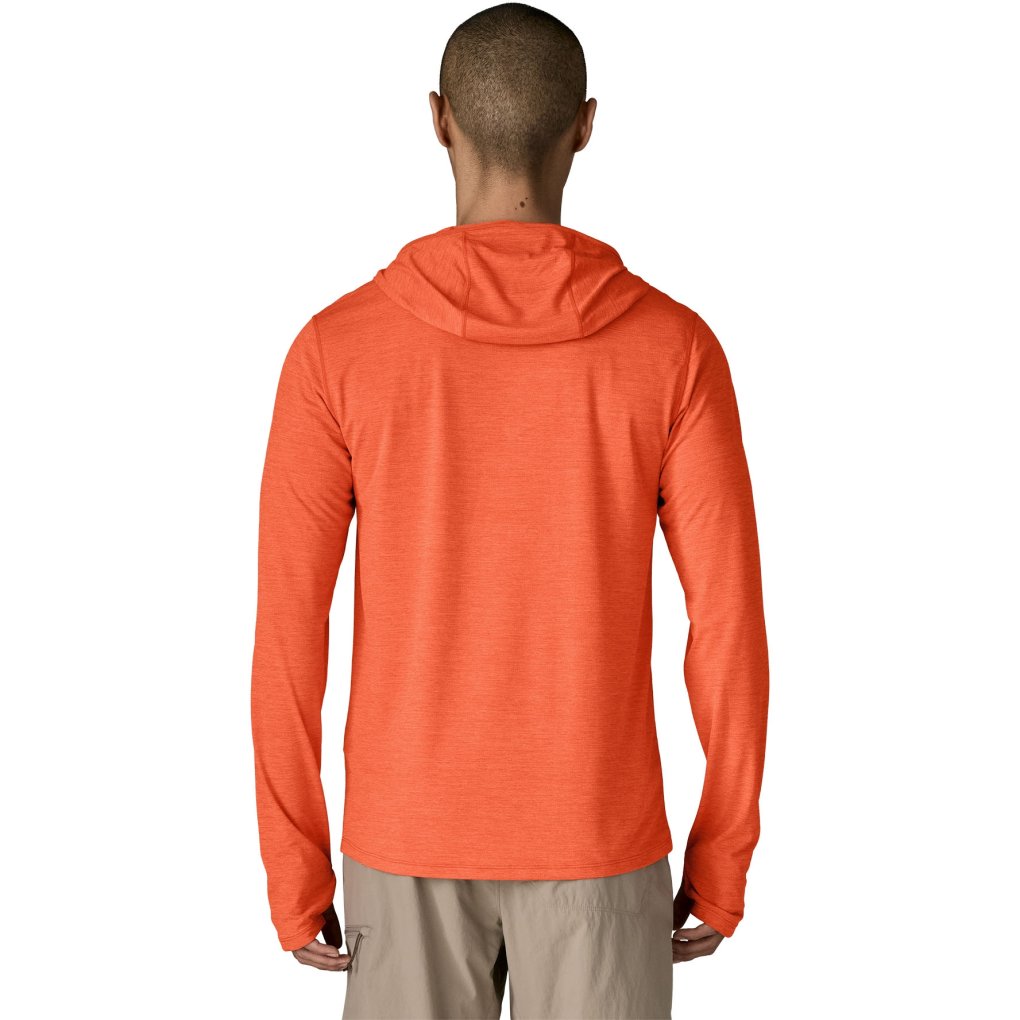 Patagonia Cap Cool Sun Hoody Men - Coal Orange - Light Coal Orange X-Dye