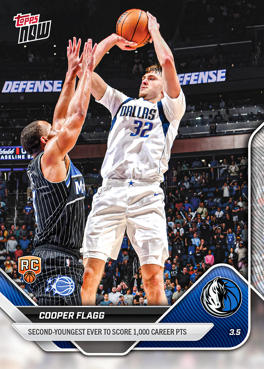 Cooper Flagg - 2025-26 NBA Topps NOW® - Card 193