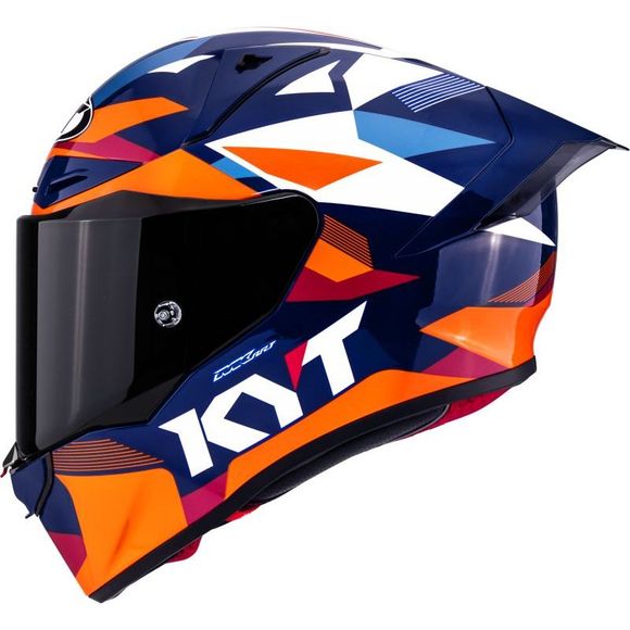 KYT R1R DIAMOND Full Face Helmet - Blue / OrangeRef: KYT0194