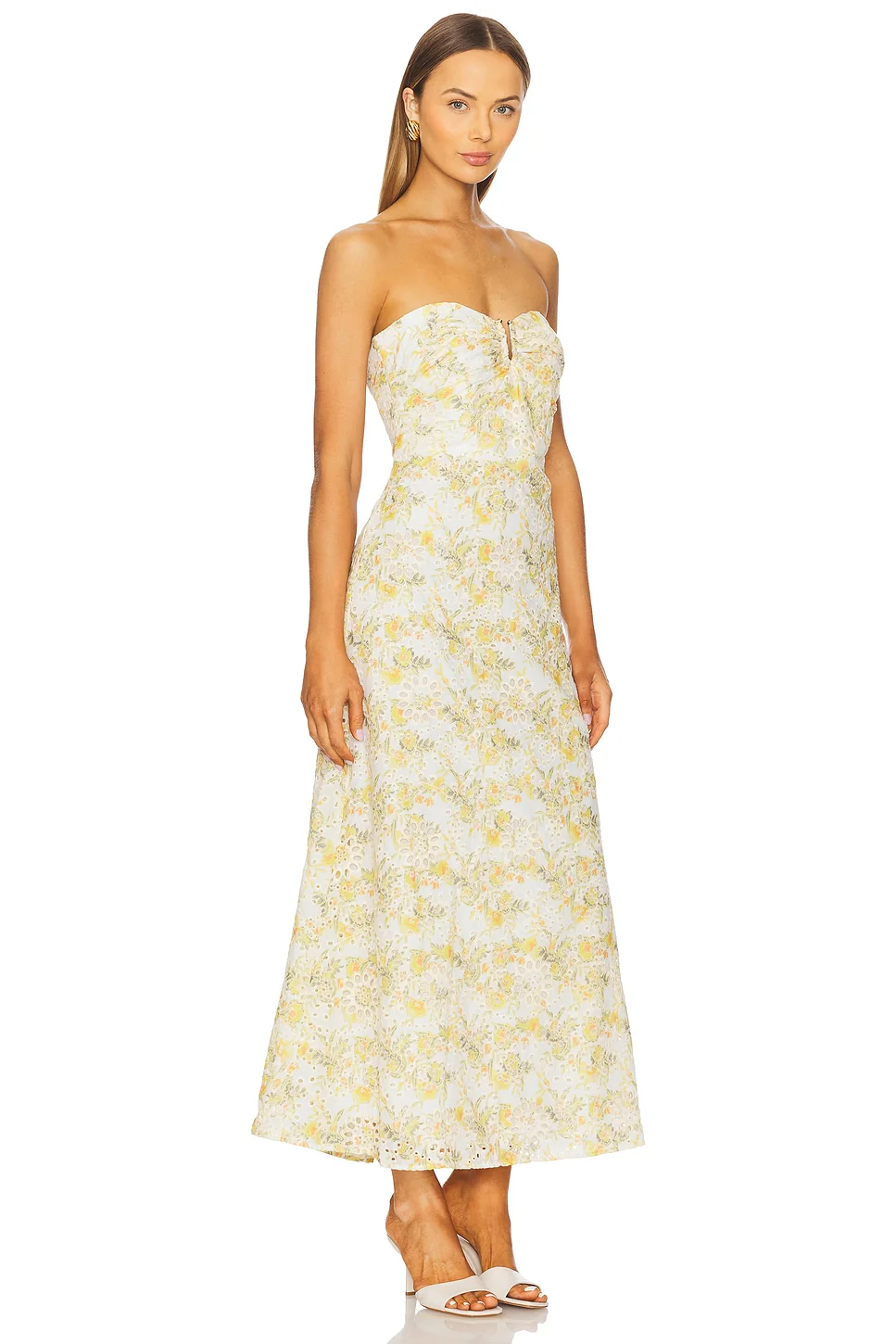 Lora Broderie Maxi Dress