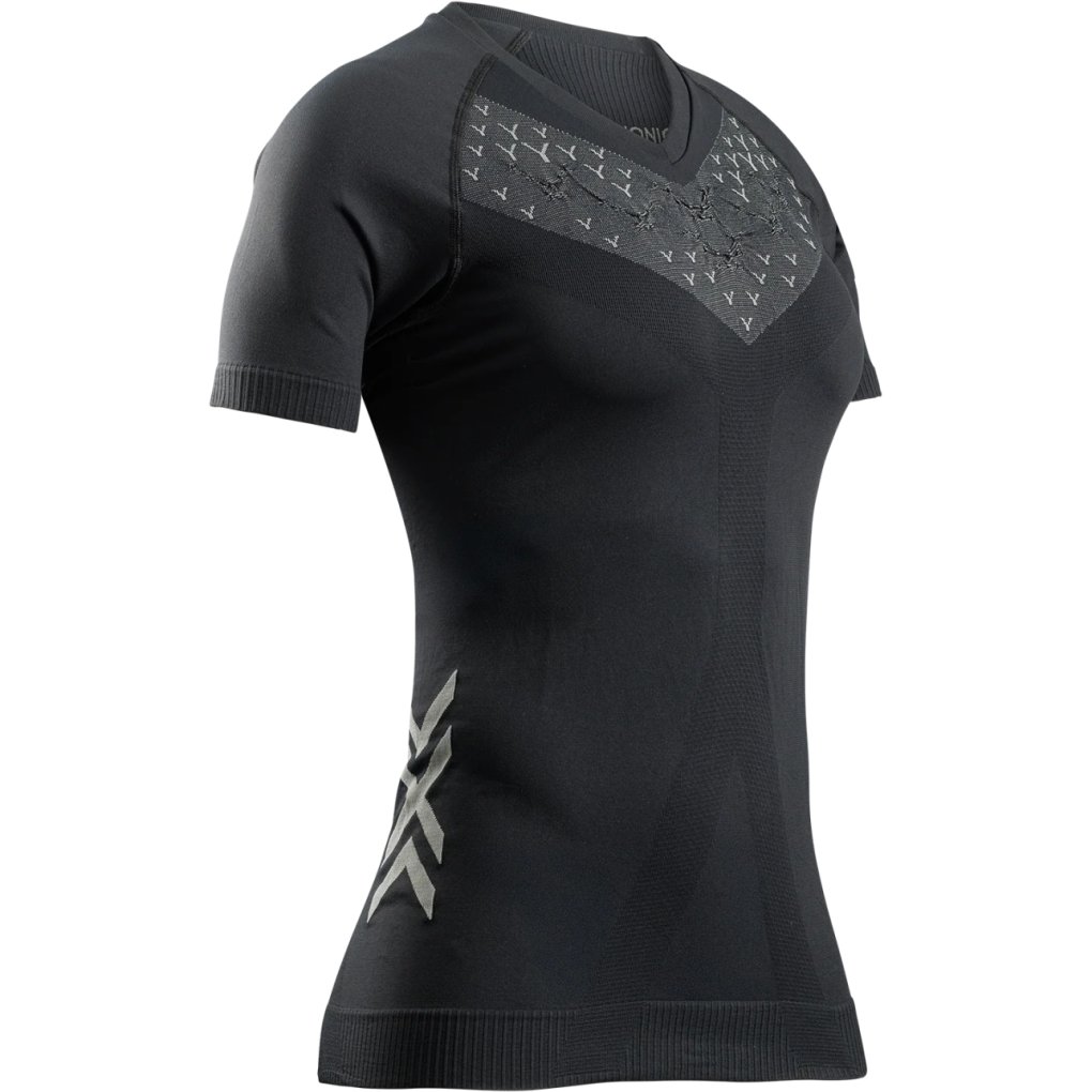 X-Bionic Twyce Run Short Sleeve Shirt Women - x black/rhino grey