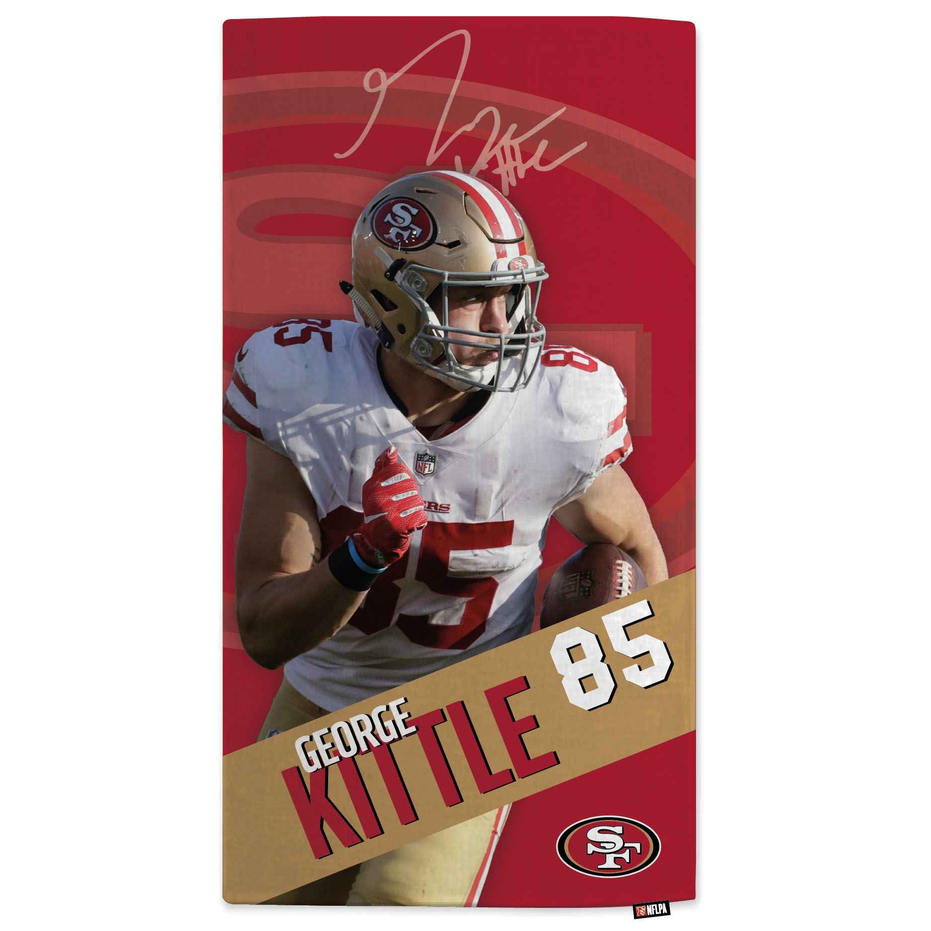 George Kittle San Francisco 49ers NFL Beach Towel