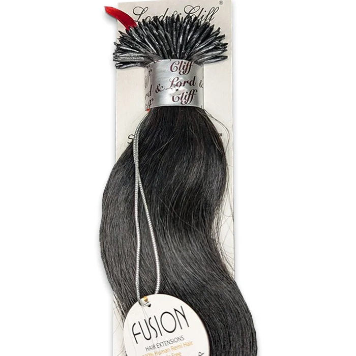 Lord & Cliff Fusion Glue Tip 100% Remy Human Hair Extension Weave - BODY PONY/ BODY WAVE 12/16/20