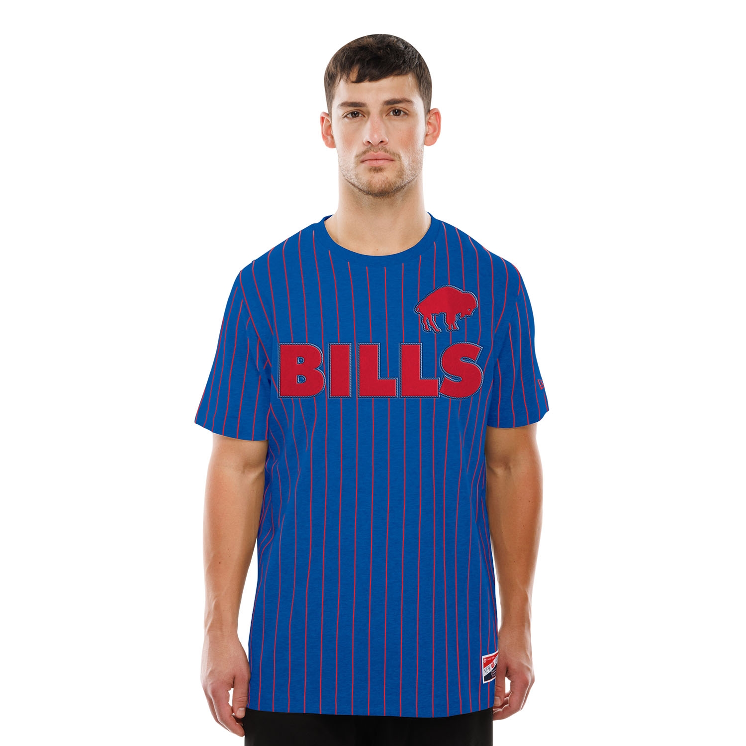 Buffalo Bills Retro Stripe NFL T-Shirt Blue