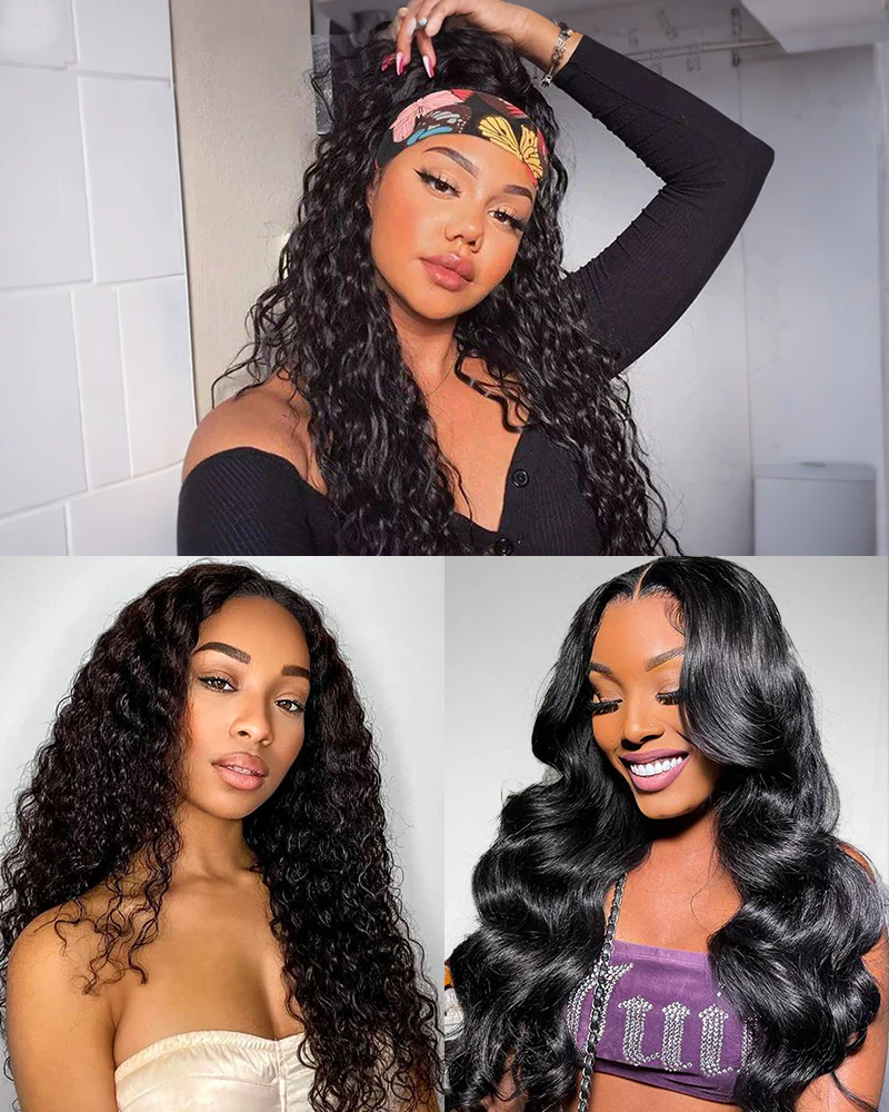 Ophirawig $99 Final Deal Price Varied Lace Natural Black Water Wave/Body Wave/Deep Wave Wig