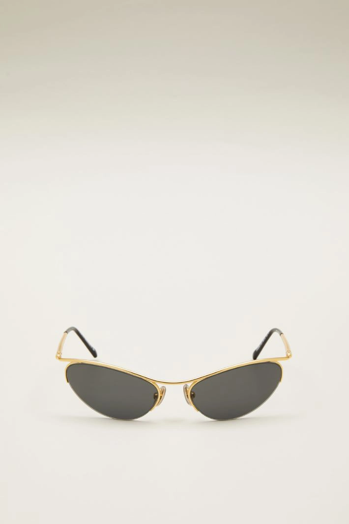 Cat-eye sunglasses - GOLD BLACK