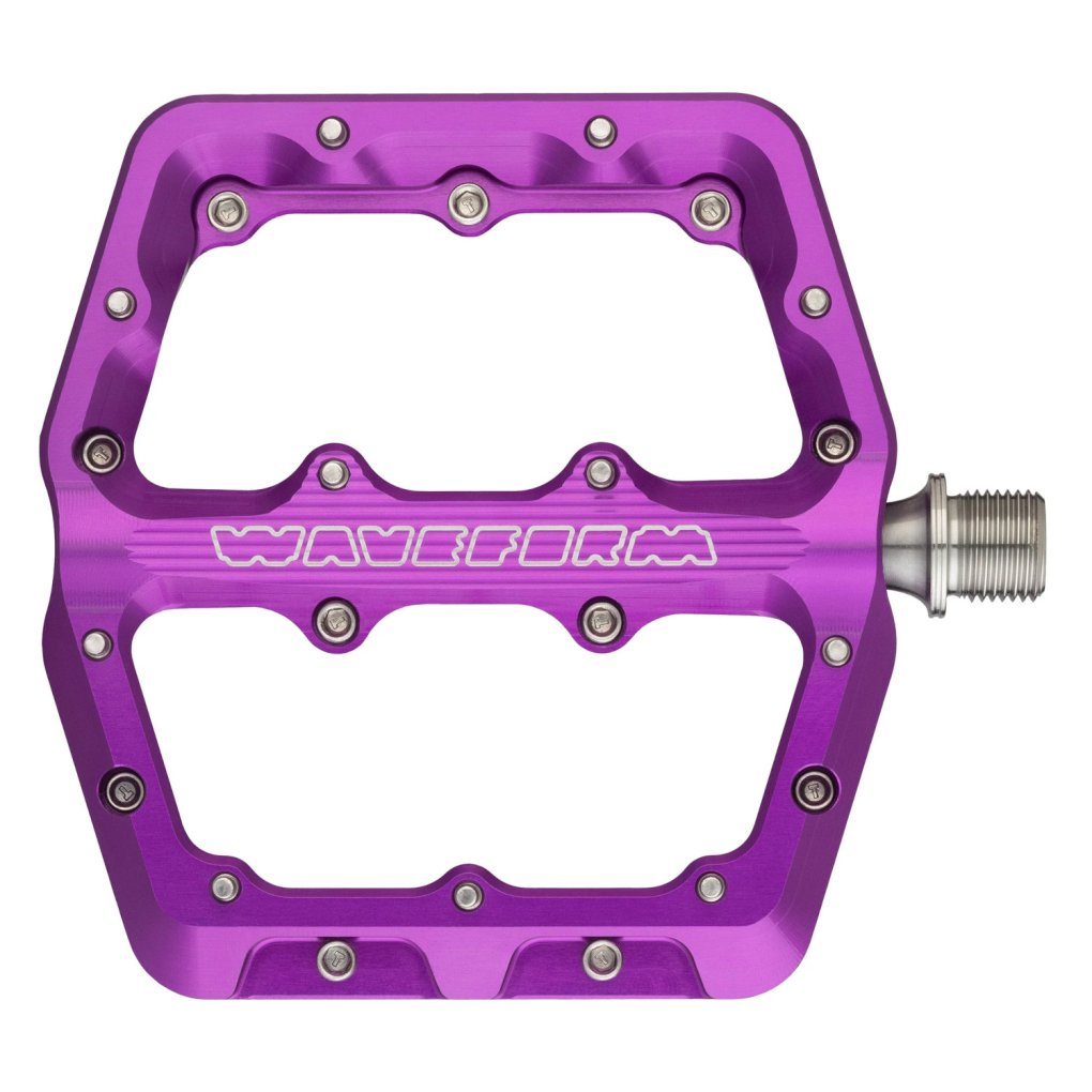Wolf Tooth WAVEFORM Flat Pedals - Large - purple
