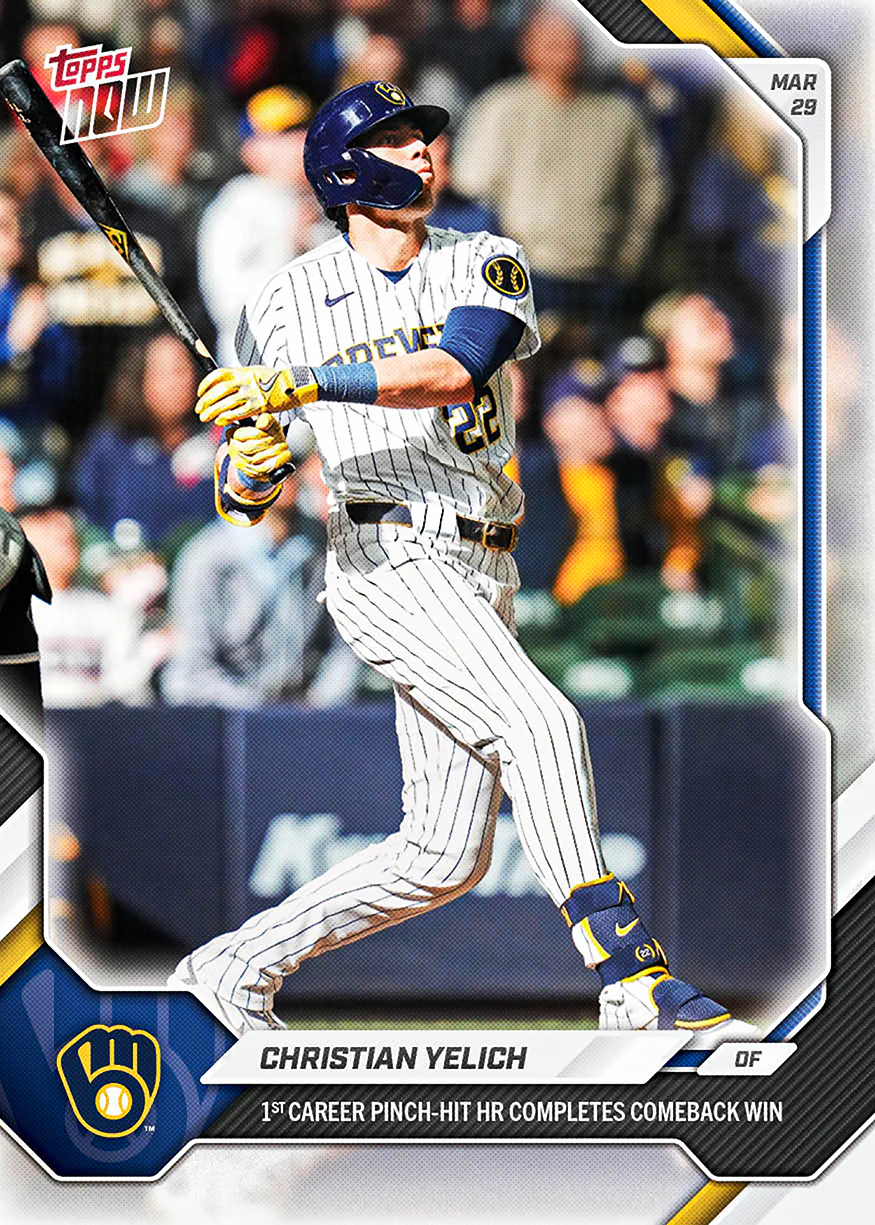 Christian Yelich - 2026 MLB Topps NOW® - Card 27 - PR: 908