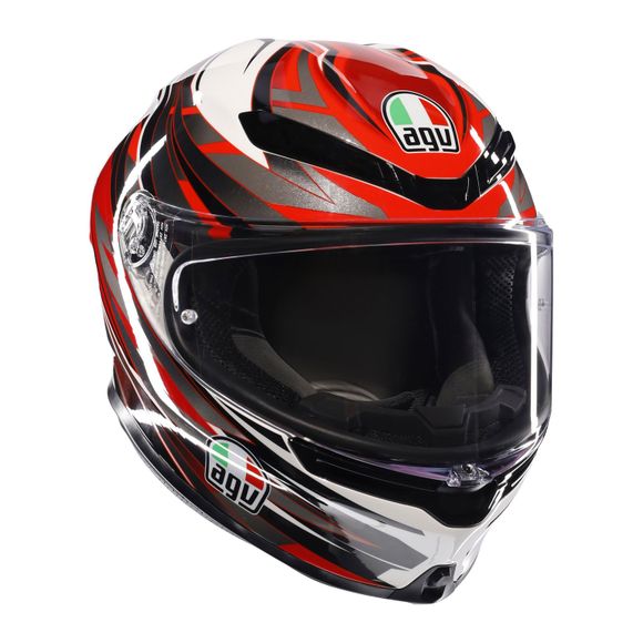 Casque intégral AGV K-6 S - REEVAL - Blanc / RougeRef : AG1047
