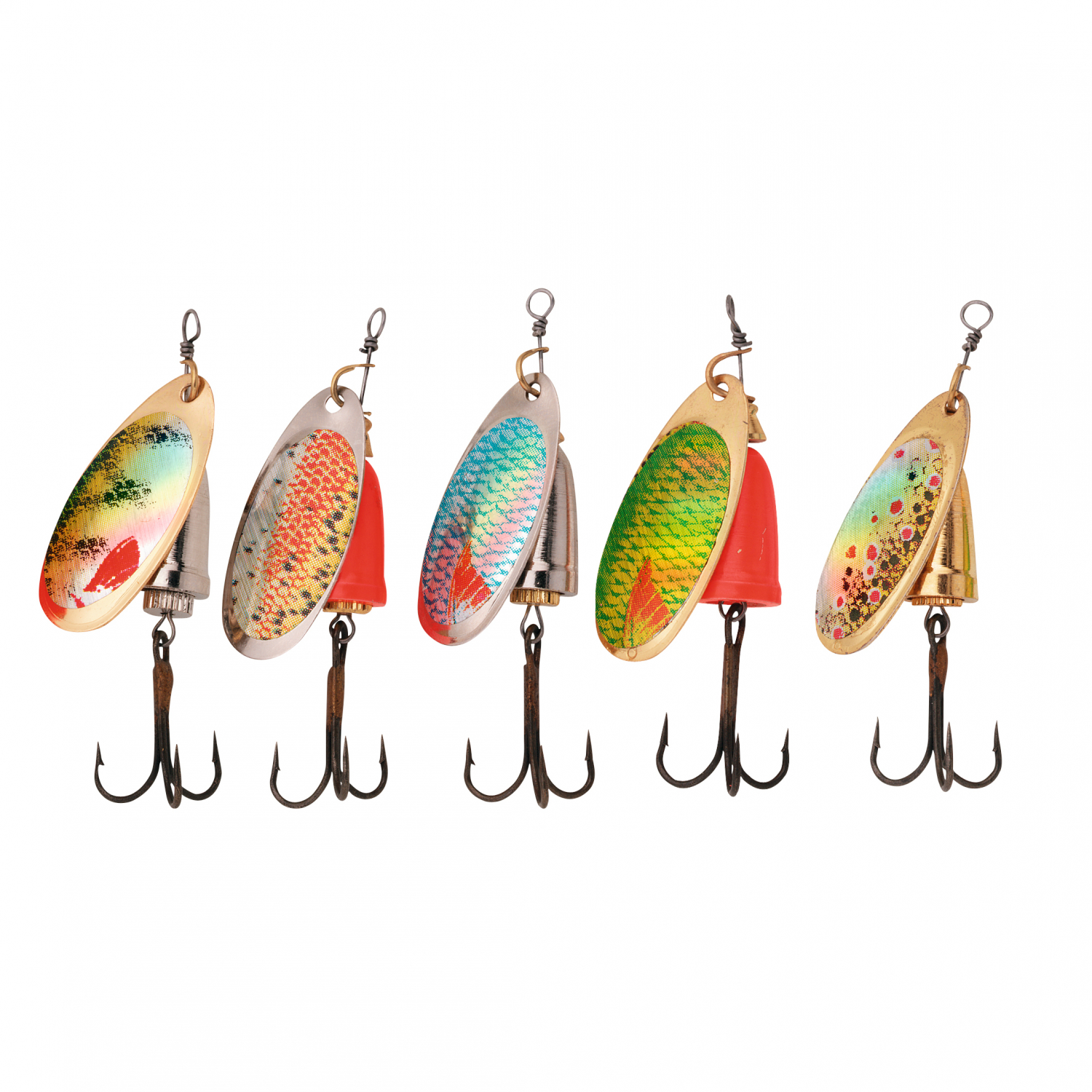 Perca Original Spinner Set Natural Bell Trout